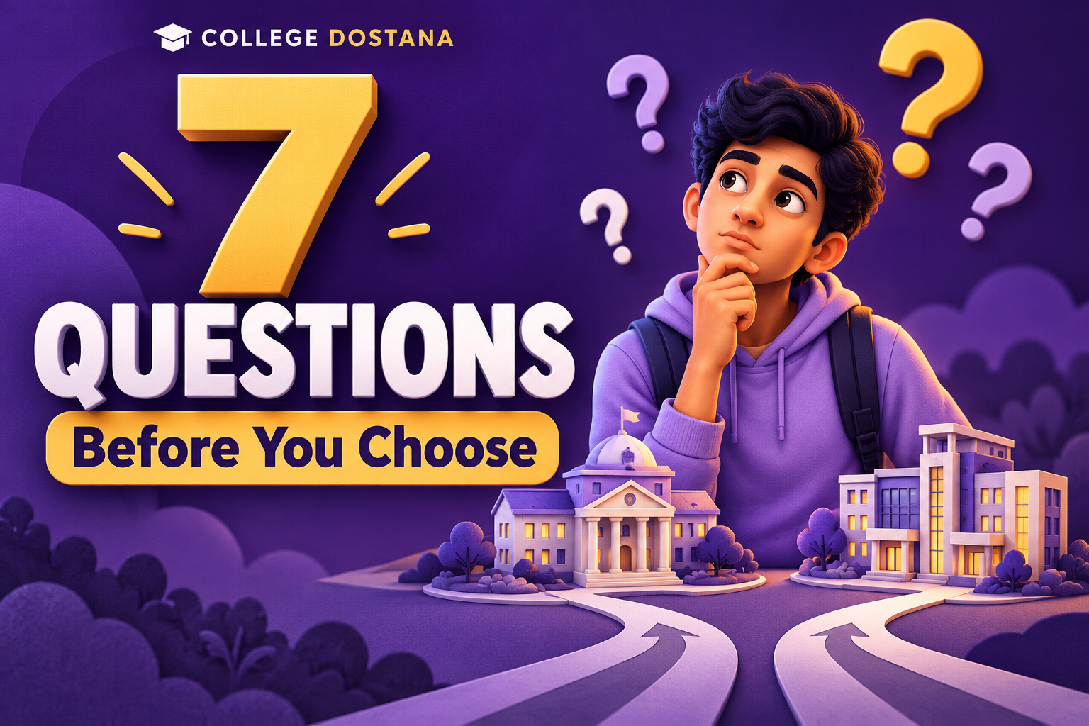 Seven questions to ask before choosing your college
